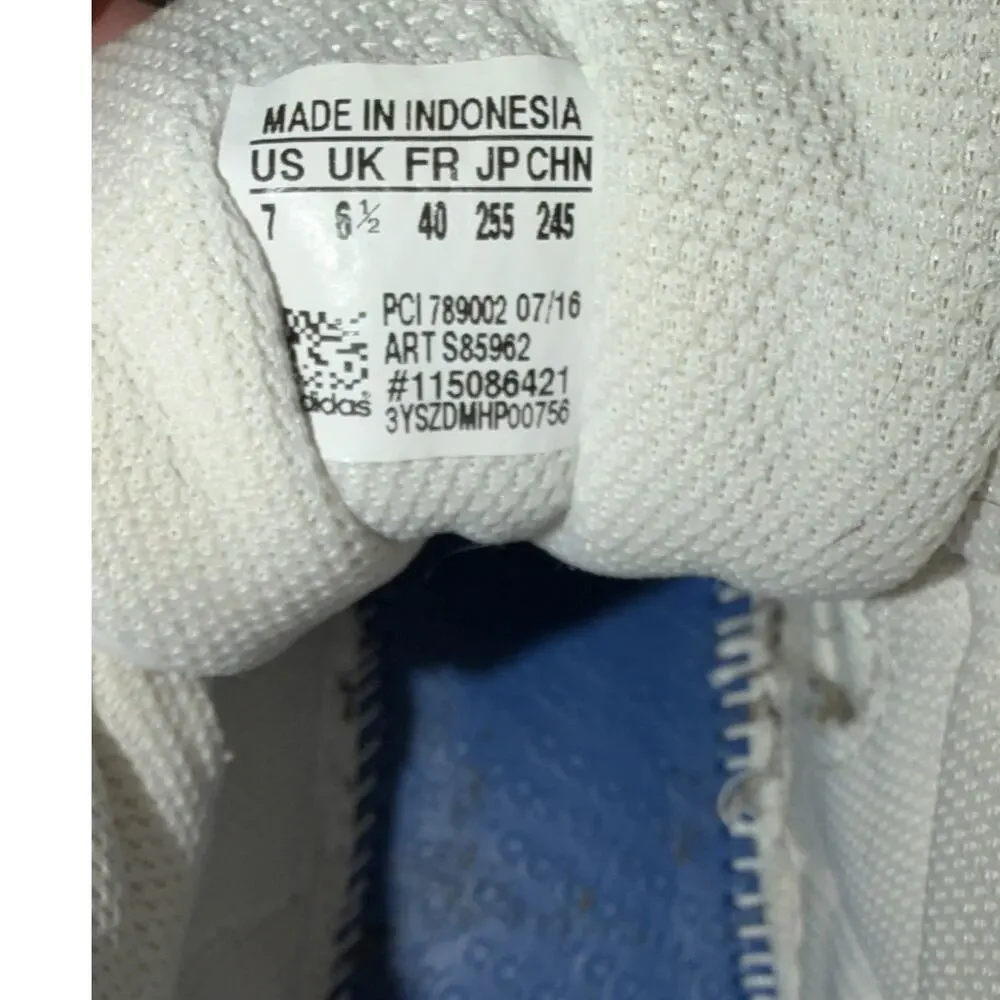 Adidas Pro Model Mid J White Black Sneakers 7Y Women 8 S85962